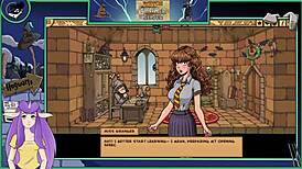 Witch trainer silver part 16 with brunette anime asian game cartoon