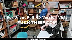 Damn! Teen Caught Stealing Cards Gets Punished Hard in Garage by Big Cock