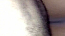 Black amateurs bent over in intense doggystyle action at home