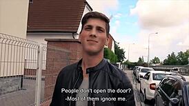 Sexy twink bends over and moans hard! 😈