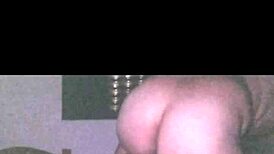 big ass homemade amateur gets fucked on bed with natural tits bouncing.