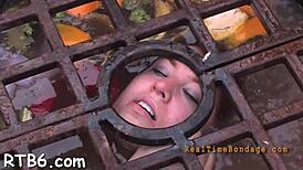 Hardcore sadomasochism unfolds with rough oral surprises