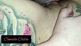 i licked the blonde's pussy well and came in her hair completely