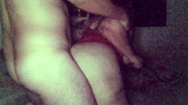 big ass homemade amateur gets fucked on bed with natural tits bouncing.