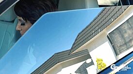 Rimming domme bends over for monster cock in fetish doggystyle!