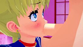 Horny student sailor moon passionately sucks dick l 3d sfm hentai uncensored