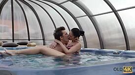 How much cum can Angie Moon take in her mouth?