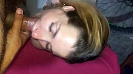 My girlfriend just swallowed and took a facial