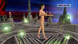 Animated 3d cartoon sex video of indian teen 18+ giving sexy poses in many positions