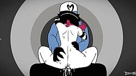 Derpixon Mime & Dash have hardcore anime sex with deepthroat.