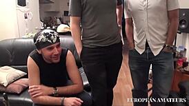 Orgy with Two Blonde Girls Gets Wild and Messy 😈