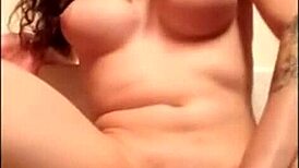 Shemale rides dildo hard