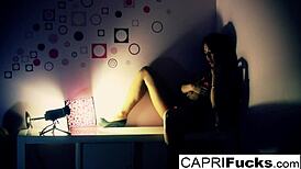 yo, capri and dahlia finger those tight pussys