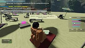 Sucking A Huge Cock On The Beach In Roblox Condo 2