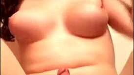 Shemale rides dildo hard