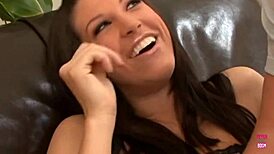 Flaming hot brunette ladies give awesome footjobs and blowjobs to a lucky guy, stirring deep emotions.