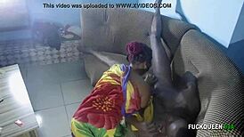 office empty, stepbro's gf fucks me 😈