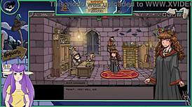 Witch trainer silver part 16 with brunette anime asian game cartoon