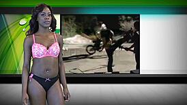 NWR Episode 4: Brunette and Blonde Striptease with Ripped Clothes