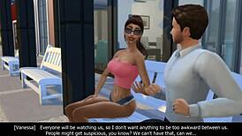 i can't stop thinkin bout vanessa, the girl next door, got me hooked in sims 4 chapter 10