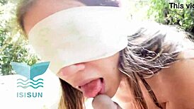 a stranger fucks me while i sunbathe by the river, cheating on my boyfriend with oral and squirting