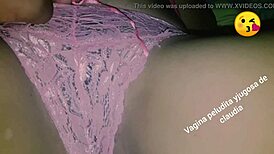 she lets herself be recorded showing off on skype!