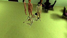 Intense Orgy in The Sims Cartoon