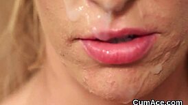 Did you see her gulp that cum?