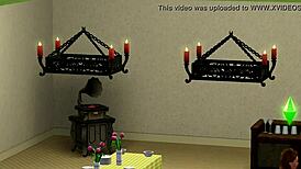 Intense Orgy in The Sims Cartoon