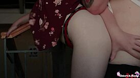 Lustful Couple Fucking Publicly with Cum on Panties