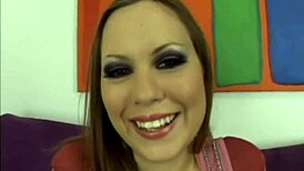 teen gets screwed deep and hard in missionary position, teasing with lingerie