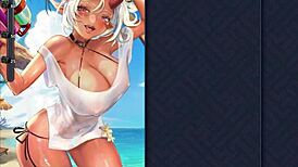 Asaka Hosts Summer Beach Sex Party With Huge Boobs