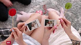 Guy Fucks Blonde and Pink-Haired Bestie in Threesome