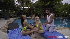 Stepsisters Fuck Hot Pool Man