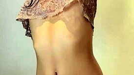 Sweet 18-year-old cutie strips naked in the bathroom! 🛁