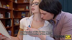 Tutor4k delivers a fucking literature lesson with a hot Russian milf!