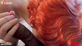 Meela's clothespin bdsm leads to bbc