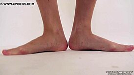 Strange erotic fetish video with Asian upskirt tongue play