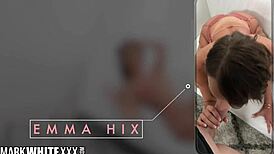 Emma Hix takes double creampie in split POV