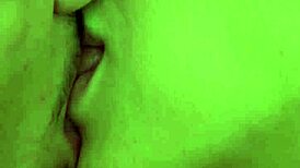 Teen passionately kisses step mom's lips in intimate encounter