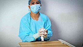 medical glove fetish asmr by dominafire