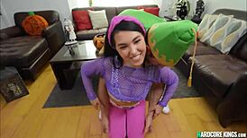 Petite Asian Teen Sucks Cock On Halloween