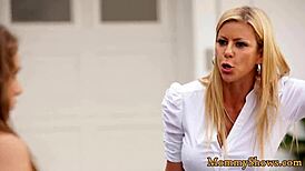 Milf and Stepdaughter Scissor with Fierce Passion, Oh My God!