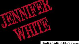 Jennifer White Gets FACE FUCKED HARD