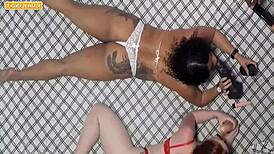 I show best friend lesbian fun with ass licking and monster cock