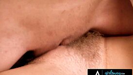 I can’t get enough of Mila Monet eating and scissoring with her hot cougar girlfriend.