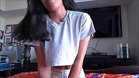 maya farrell, the skater step sister, casually fucks her little emo step brother in pov