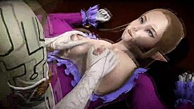 Puppet Princess Zelda fills futuristic Princess Zelda into 3D porn