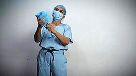 medical glove fetish asmr by dominafire