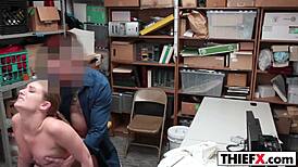 Nubile Cutie Thief Gets Small Dick In Hardcore Blowjob